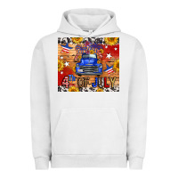 Pigment Lunar Rock Fourth Of July Truck Urban Hoodie - FaDigitalArtStudio