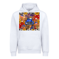 Fourth Of July Truck Urban Hoodie | Teevron
