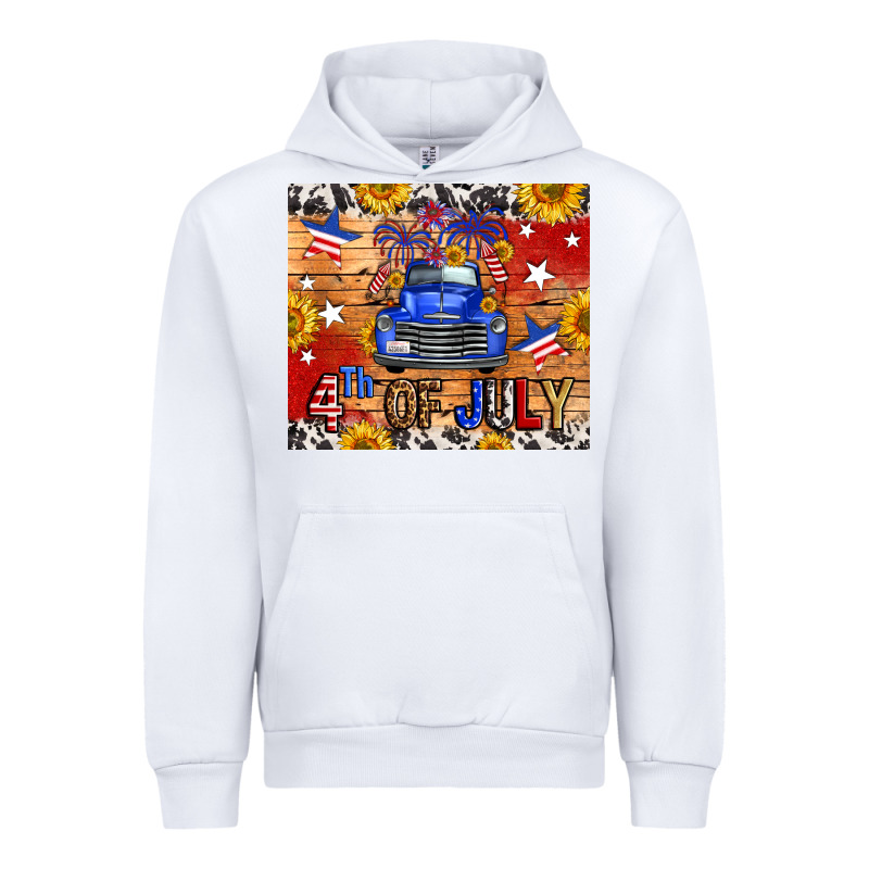 Fourth Of July Truck Urban Hoodie by FaDigitalArtStudio | Teevron