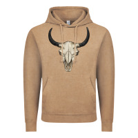 Vintage Coffee bull skull Vintage Hoodie - BarkalooDesign
