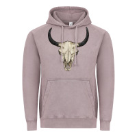 Vintage Zinc bull skull Vintage Hoodie - BarkalooDesign