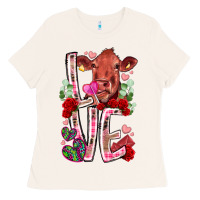 Bone love cow valentine Ladies Tee - RacoonDesign