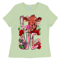 Matcha love cow valentine Ladies Tee - RacoonDesign