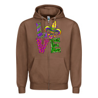 Chestnut mardi gras love Zipper Hoodie - RanaPortraitStore