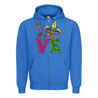 True Royal mardi gras love Zipper Hoodie - RanaPortraitStore