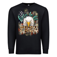 Black Born to be free 4th of july Premium Sweatshirt - HowdyJamesFarm