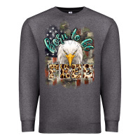 Charcoal Heather Born to be free 4th of july Premium Sweatshirt - HowdyJamesFarm