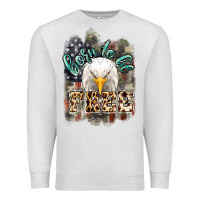 Oatmeal Heather Born to be free 4th of july Premium Sweatshirt - HowdyJamesFarm