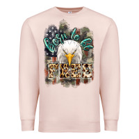 Pale Pink Born to be free 4th of july Premium Sweatshirt - HowdyJamesFarm