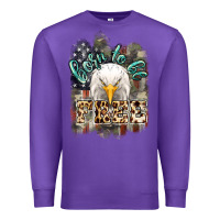 Purple Born to be free 4th of july Premium Sweatshirt - HowdyJamesFarm