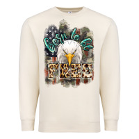 Sandshell Born to be free 4th of july Premium Sweatshirt - HowdyJamesFarm