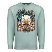 Seafoam Born to be free 4th of july Premium Sweatshirt - HowdyJamesFarm