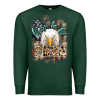 Sports Green Born to be free 4th of july Premium Sweatshirt - HowdyJamesFarm