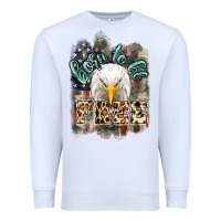White Born to be free 4th of july Premium Sweatshirt - HowdyJamesFarm