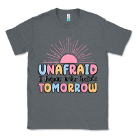 Charcoal Heather unafraid i know who holds tomorrow Classic Tee - MaliasSmallBusiness