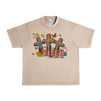 French Oak he is risen Urban Heavy Tee - MaliasSmallBusiness