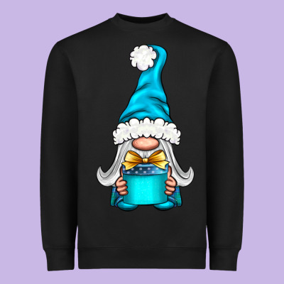 Winter Gnome With Gift Heavyweight Sweatshirt Designed By Nancycooperartshop