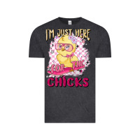 I'm Just Here For The Chicks Vintage Tee | Teevron