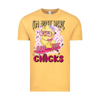 Vintage Mustard i'm just here for the chicks Vintage Tee - MaliasSmallBusiness