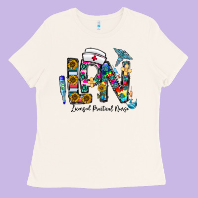 Lpn Licensed Practial Nurse Ladies Tee Designed By Cowhidedigitalart
