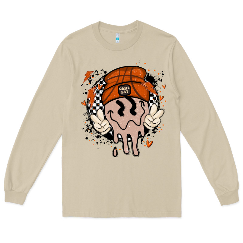 Basketball Game Day Long Sleeve Tee by MaliasSmallBusiness | Teevron