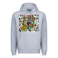 Heather Grey rodeo girl Premium Hoodie - TumblerDesignByShophia