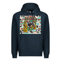 Navy rodeo girl Premium Hoodie - TumblerDesignByShophia