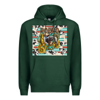Sports Green rodeo girl Premium Hoodie - TumblerDesignByShophia