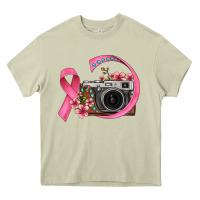 Mossy floral cancer ribbon vintage camera Heavy Core Tee - FaDigitalArtStudio