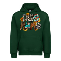 Forest Green Dog Mama Mother's Day Urban Hoodie - FaDigitalArtStudio