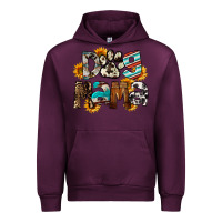 Mauve Wine Dog Mama Mother's Day Urban Hoodie - FaDigitalArtStudio