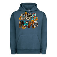 Pigment Midnight Navy Dog Mama Mother's Day Urban Hoodie - FaDigitalArtStudio