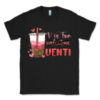Black v is for valentine venti Classic Tee - MaliasSmallBusiness