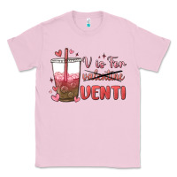 Bubblegum Pink v is for valentine venti Classic Tee - MaliasSmallBusiness