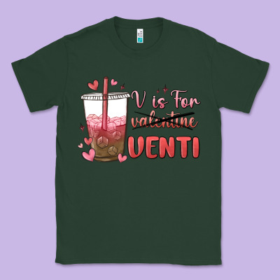 V Is For Valentine Venti Classic Tee Designed By Maliassmallbusiness