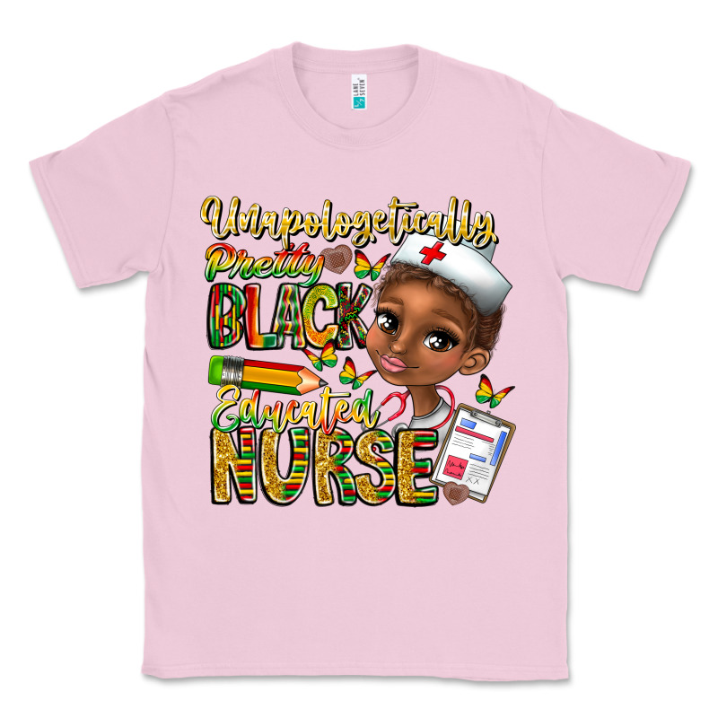 Unapologetically Pretty Black Educated Nurse Classic Tee by CowhideDigitalArt | Teevron