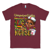 Burgundy unapologetically pretty black educated nurse Classic Tee - CowhideDigitalArt