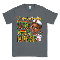 Charcoal Heather unapologetically pretty black educated nurse Classic Tee - CowhideDigitalArt