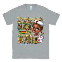 Heather Grey unapologetically pretty black educated nurse Classic Tee - CowhideDigitalArt