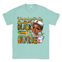 Seafoam unapologetically pretty black educated nurse Classic Tee - CowhideDigitalArt