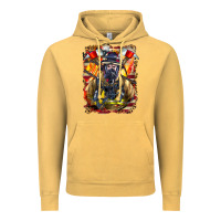 Vintage Mustard firefighter axe and ladder Vintage Hoodie - LillyAllenDesigns
