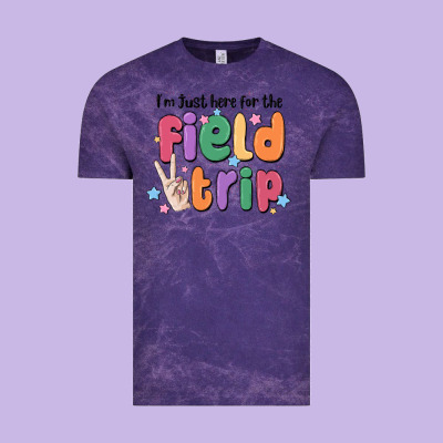 I'm Just Here For The Field Trip Vintage Tee Designed By Maliassmallbusiness