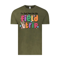 Vintage Olive i'm just here for the field trip Vintage Tee - MaliasSmallBusiness