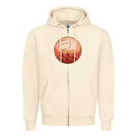 Sandshell Cowboy Sunset Volleyball Zipper Hoodie - Bettercallsaul