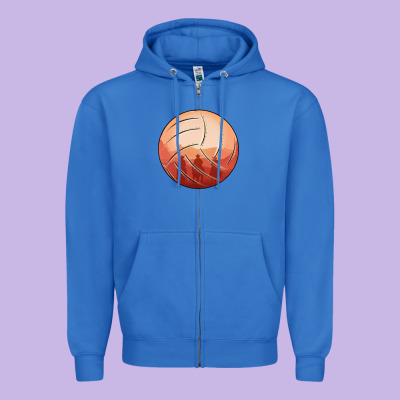 Cowboy Sunset Volleyball Zipper Hoodie Designed By Bettercallsaul
