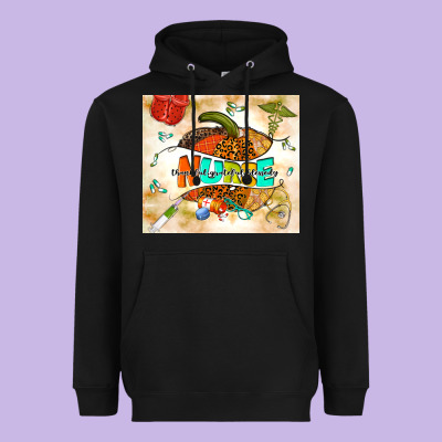 Fall Nurse Pumpkin Heavyweight Hoodie Designed By Tumblerdesignbyshophia
