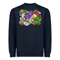 Gamer Mardi Gras Game Controller Heavyweight Sweatshirt | Teevron