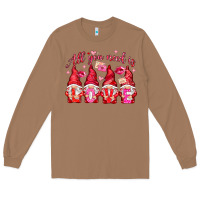 Toasted Coconut all you need is love Long Sleeve Tee - NancyCooperArtShop
