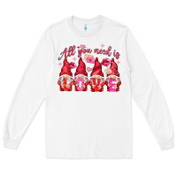 White all you need is love Long Sleeve Tee - NancyCooperArtShop