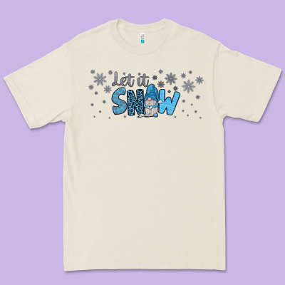 Winter Let It Snow Premium Tee Designed By Jahusdesignshop